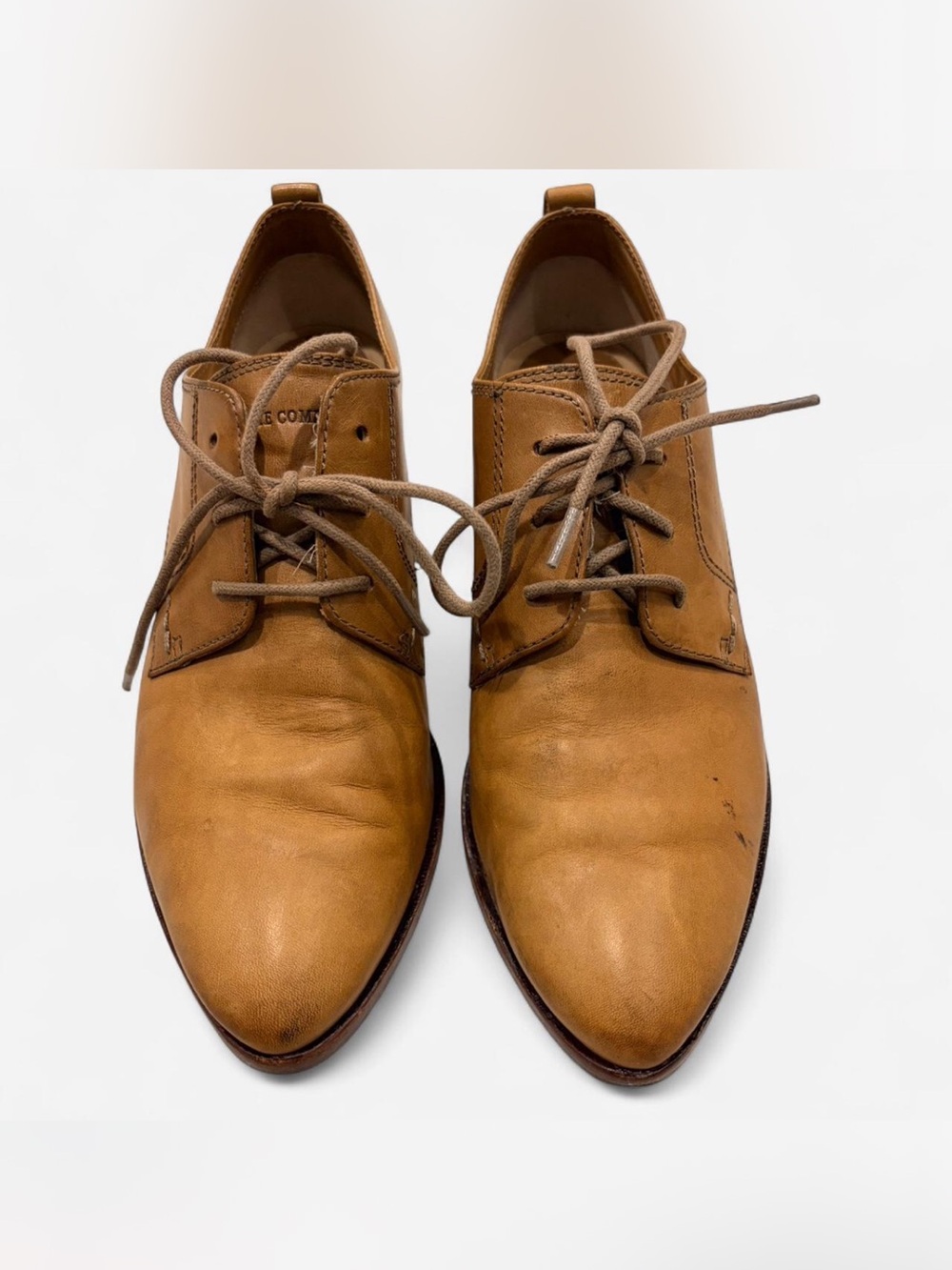 Women’s Frye Tan Leather Dress Oxfords - Classic Lace-Up